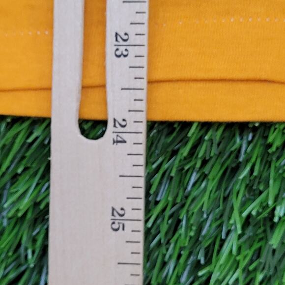 Vintage New-York University Shirt S/M 18x24 Yellow Cropped - Picture 10 of 12